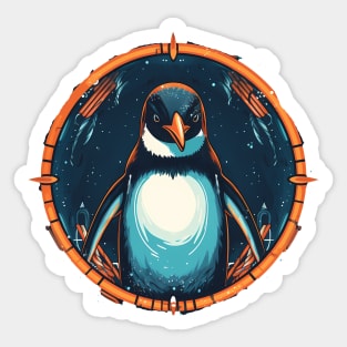 Penguin in Ornament , Love Penguins Sticker